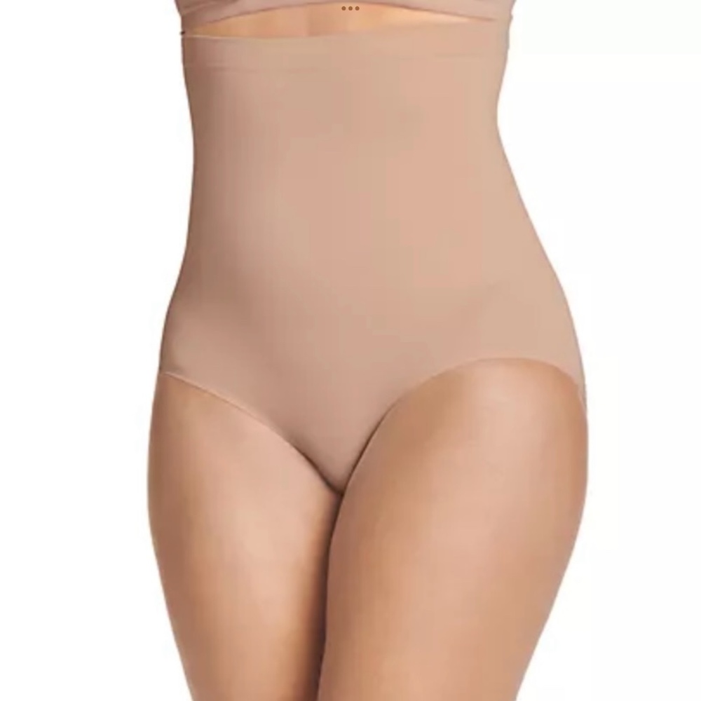Jockey Skimmies Slimmers Breathe High Waisted Briefs Light Beige SZ L